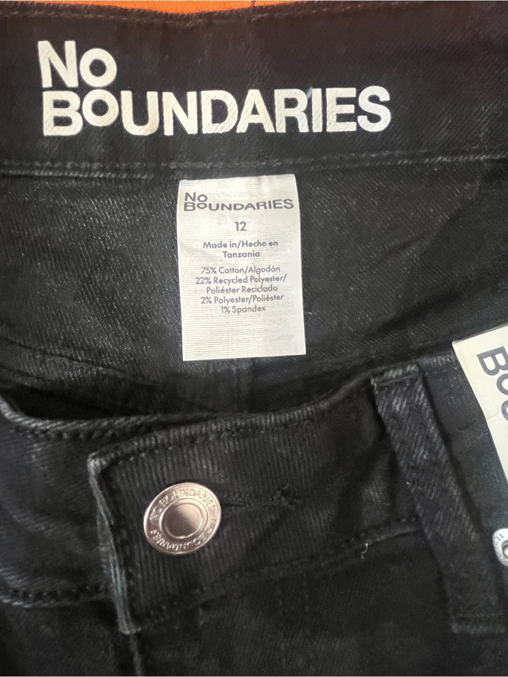 No Boundaries Black Denim Jean Shorts - Picture 9 of 10